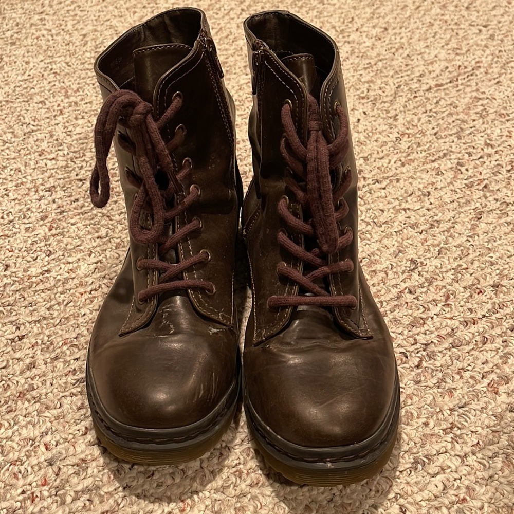 Brown Combat Boots‼️
